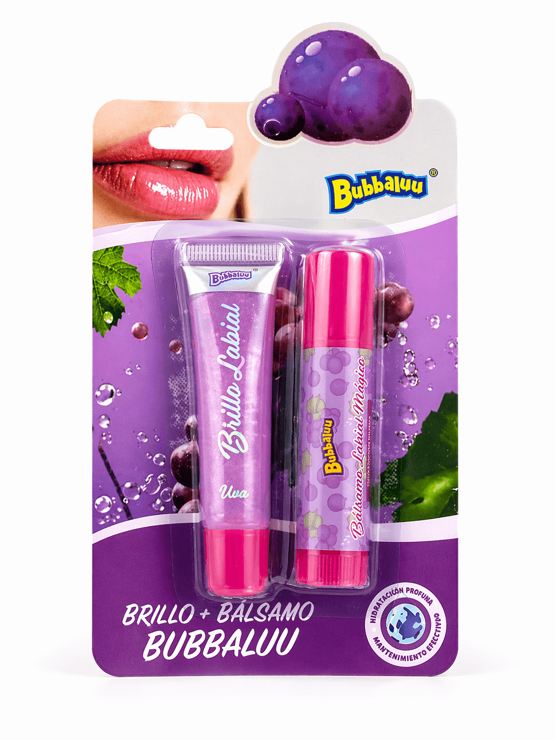 Set de Brillo y Bálsamo Labial Bubbaluu 2 en 1 - Imagen 1
